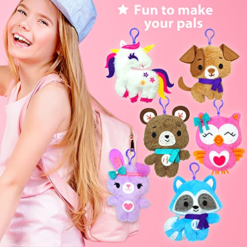 KRAFUN-Unicorn-Sewing-Keyring-Kit-for-Kids-Age-7-8-9-10-11-12-Learn-Art-Craft-Includes-6-Stuffed-Animal-Bear-Dog-Rabbit-Raccoon-Owl-Dolls-Instruction-Felt-Materials KRAFUN-Unicorn-Sewing-Keyring-Kit-for-Kids-Age-7-8-9-10-11-12-Learn-Art-Craft-Includes-6-Stuffed-Animal-Bear-Dog-Rabbit-Raccoon-Owl-Dolls-Instruction-Felt-Materials