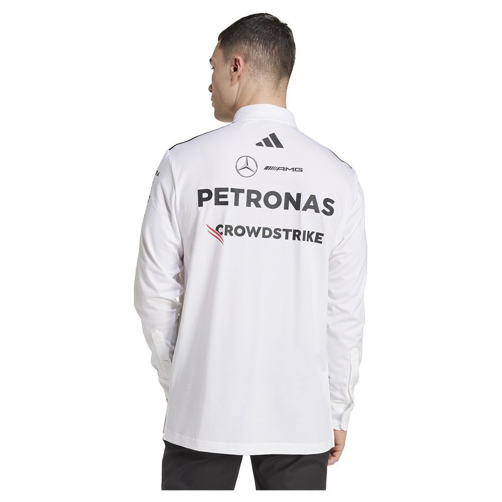 adidas Herren Mercedes - AMG Petronas Formula ONE Team Team Polo Long Sleeve Men