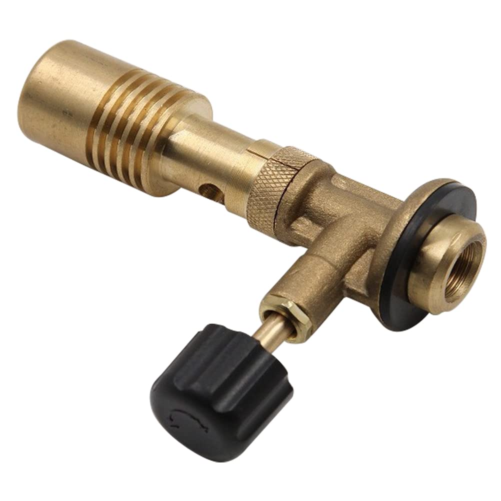 Propane Bunsen Burner Brass Bunsen Burner Adjustment Anti-Tip Design - (Color: Golden)