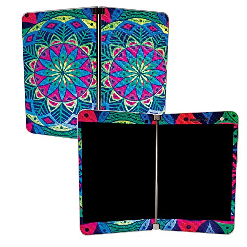 Image of MIGHTY SKINS MightySkins Carbon Fiber Skin for Microsoft Surface Duo - Geo Garden | Protective, Durable Textured Carbon Fiber Finish | Easy to Apply, Remove, and Change Styles | Made in The USA