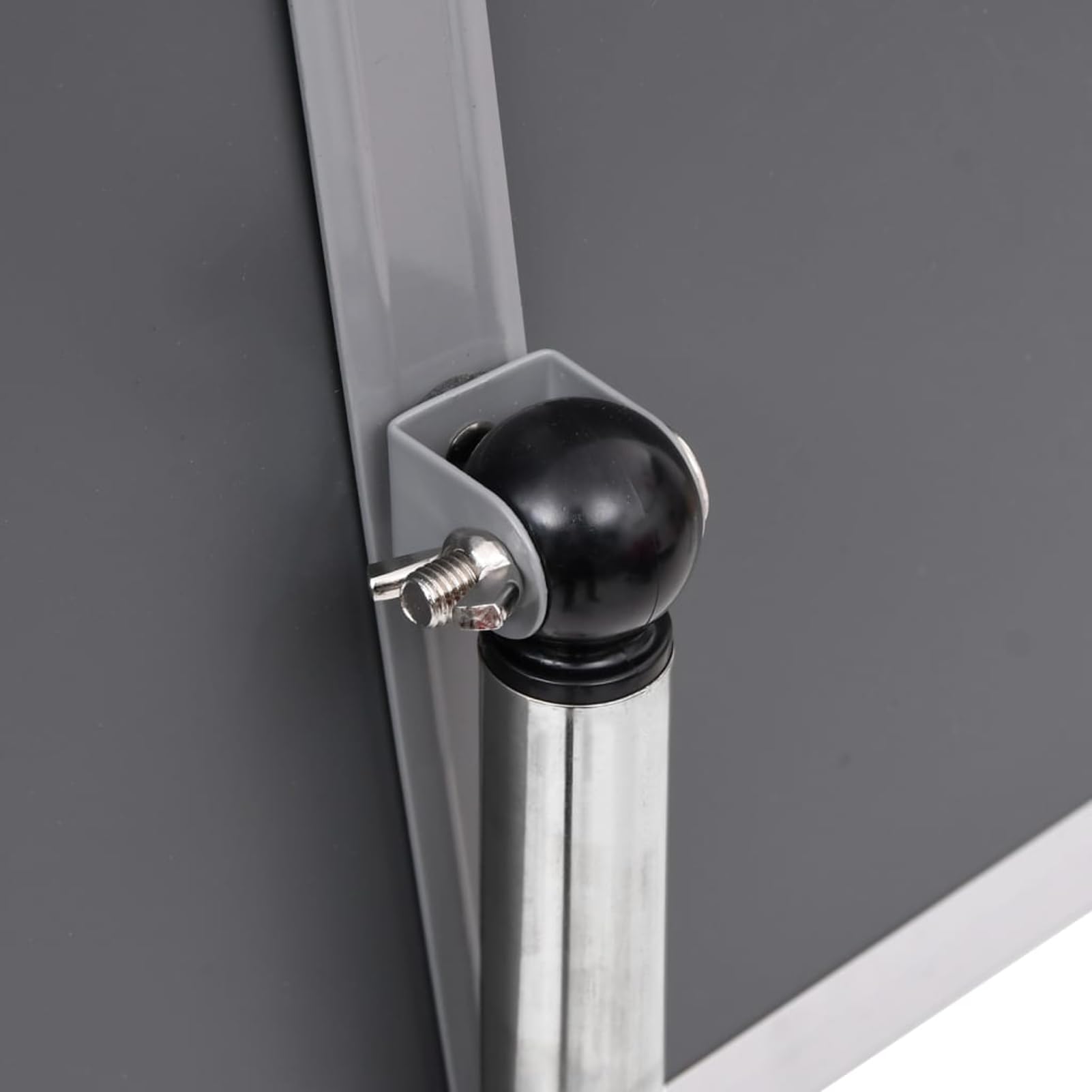 Kundenstopper Plakatständer A3, höhenverstellbar, Aluminiumlegierung, Silber, mit PVC-Folie, Klicksystem, Info-Ständer für Werbung, Restaurant, Büro 51207