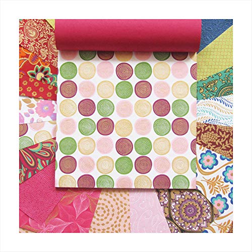 Paperhues Elegant Designs Collection Handmade Scrapbook Papers 12X12" Pad, 24 Sheets. #TOP3