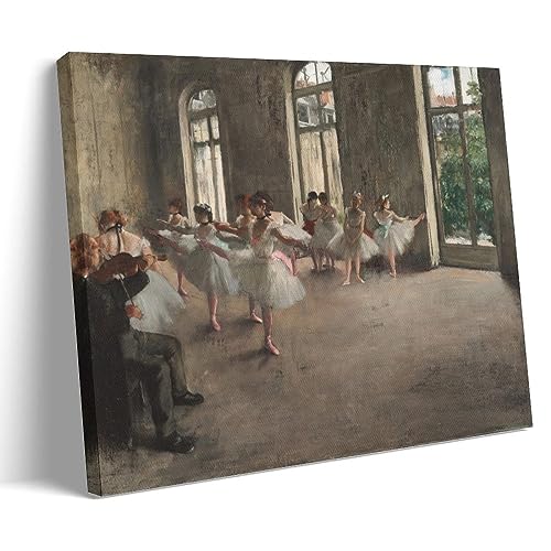 Impression Ballet Rehearsal Edgar Degas sur toile haute définition 30x45
