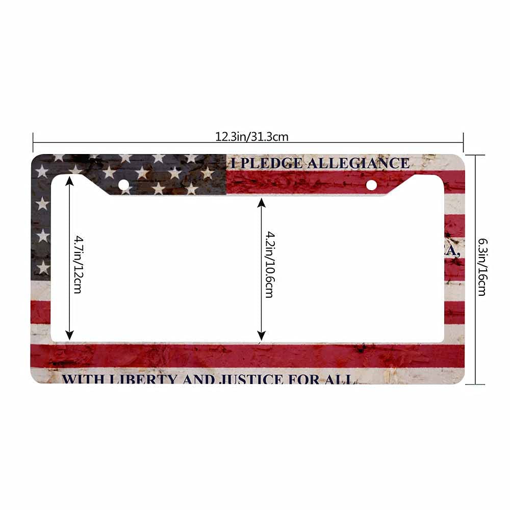 Nicokee Decorative License Plate Frame Black Celtic Viking Car Tag Frame Aluminum Auto License Plate Holder for Men Women: Multi-0016 12 x 6 Inch