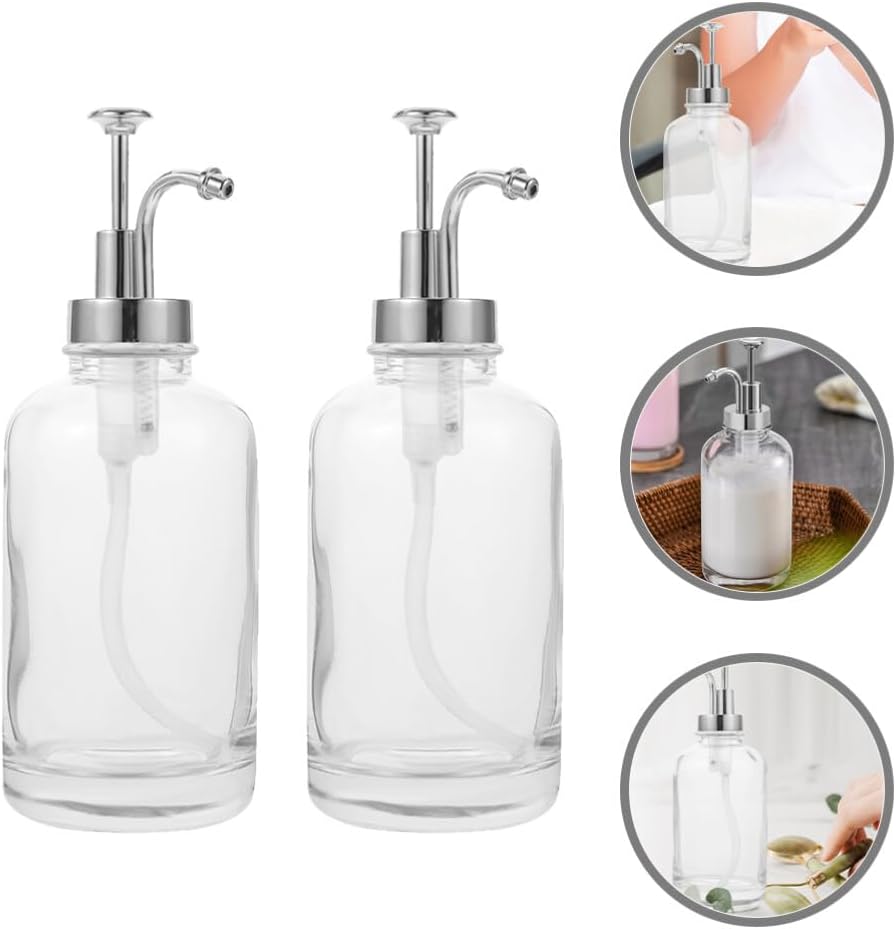 Alipis Bar Syrup Dispenser Pump Multi-Function Syrup Pump Bottle for Kitchen 2 Pack