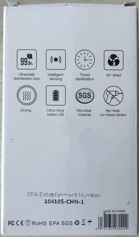 Toothbrush Cleaner & Toothbrush Holder, Cleaning and Air Drying, LED Smart Screen, Rechargeable Wall Mount Toothbrush Holder for Bathrooms - Image 8