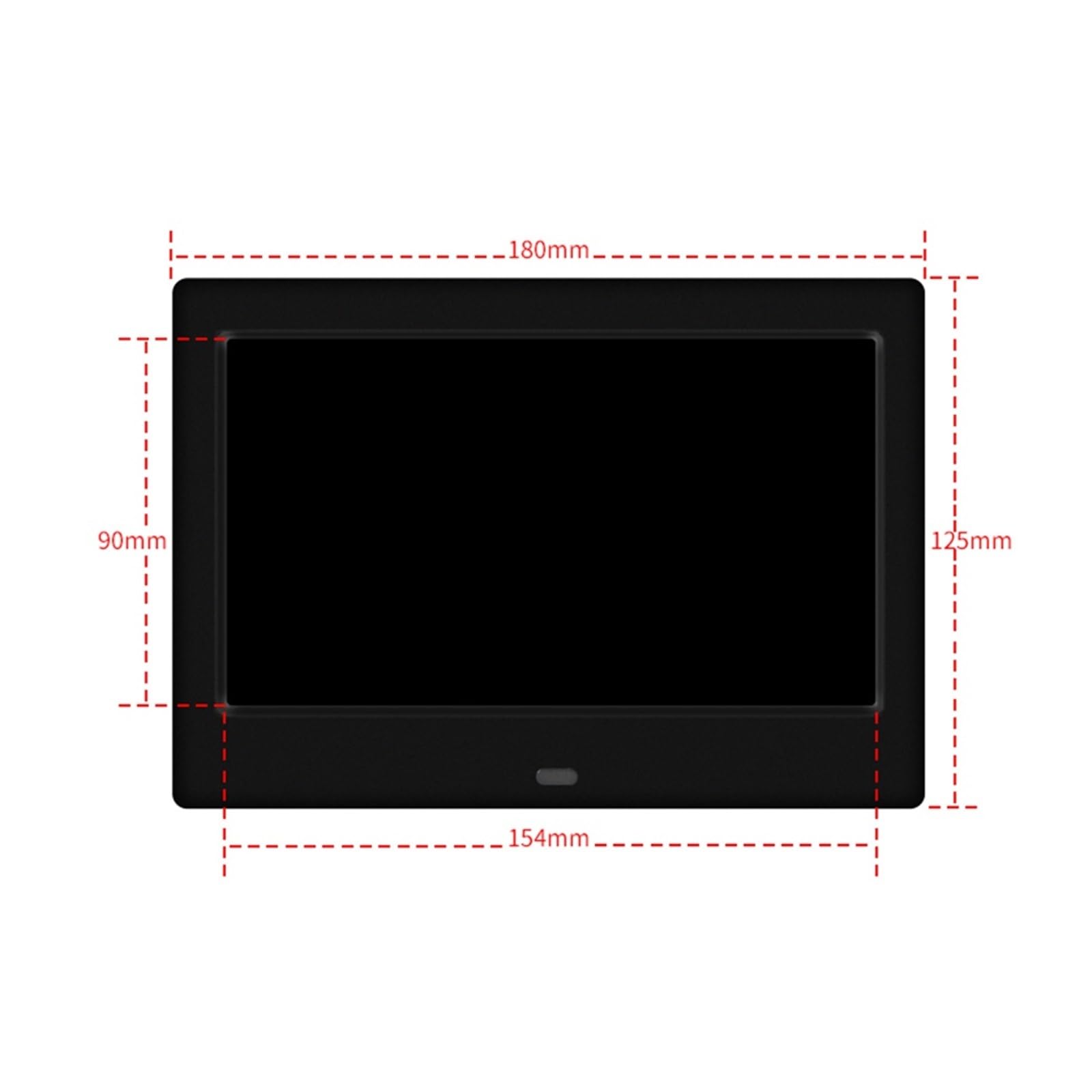 Cyfrowa ramka na zdjęcia 7-calowa inteligentna cyfrowa ramka na zdjęcia LED 800 * 480 720P Cyfrowa HD MP3 MP4 Odtwarzacz muzyczny z pilotem (czarny 2 szt.)