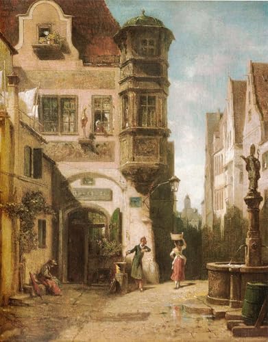 Tableau sur toile modern Carl Spitzweg Le Provost peinture décoration 60x90