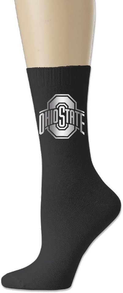 Ohio State Buckeyes Platinum Logo Ankle Socks Black