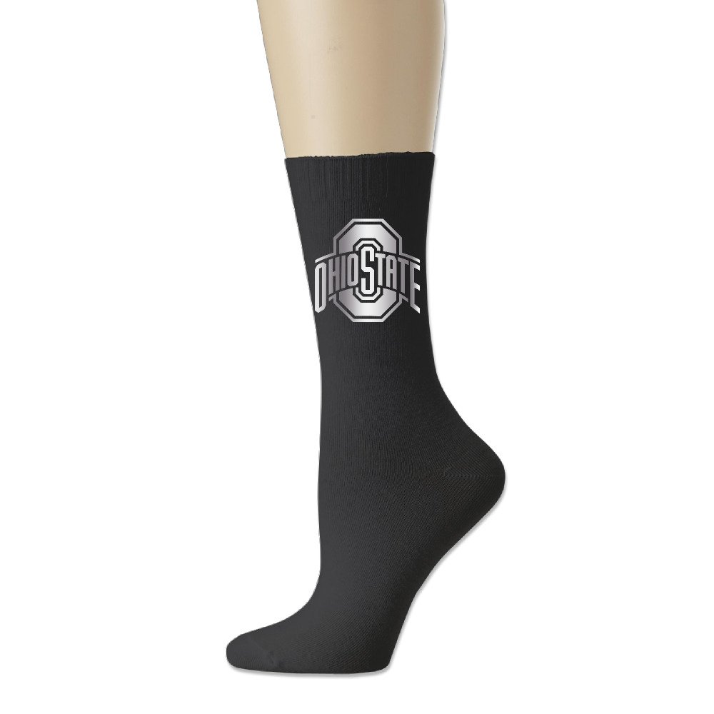 Ohio State Buckeyes Platinum Logo Ankle Socks Black