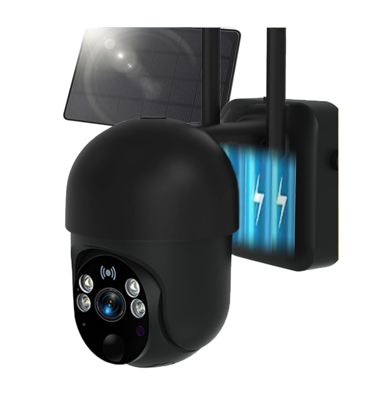 Telecamera Wifi Esterno, Telecamera di sicurezza 4G Telecamera IP solare 1080P CCTV Rilevazione movimento casa intelligente Videosorveglianza Visione notturna Batteria esterna ,Sicurezza, Antifurto(4G