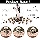 CEZKFH 20 Stück Totenkopf Deko, Totenkopf Set Mini Totenkopf Figur, Mini Schädel Totenkopf Modell Totenschädel Deko, Für Spukhaus, Halloween Horror Party, Dekoration Für Halloween