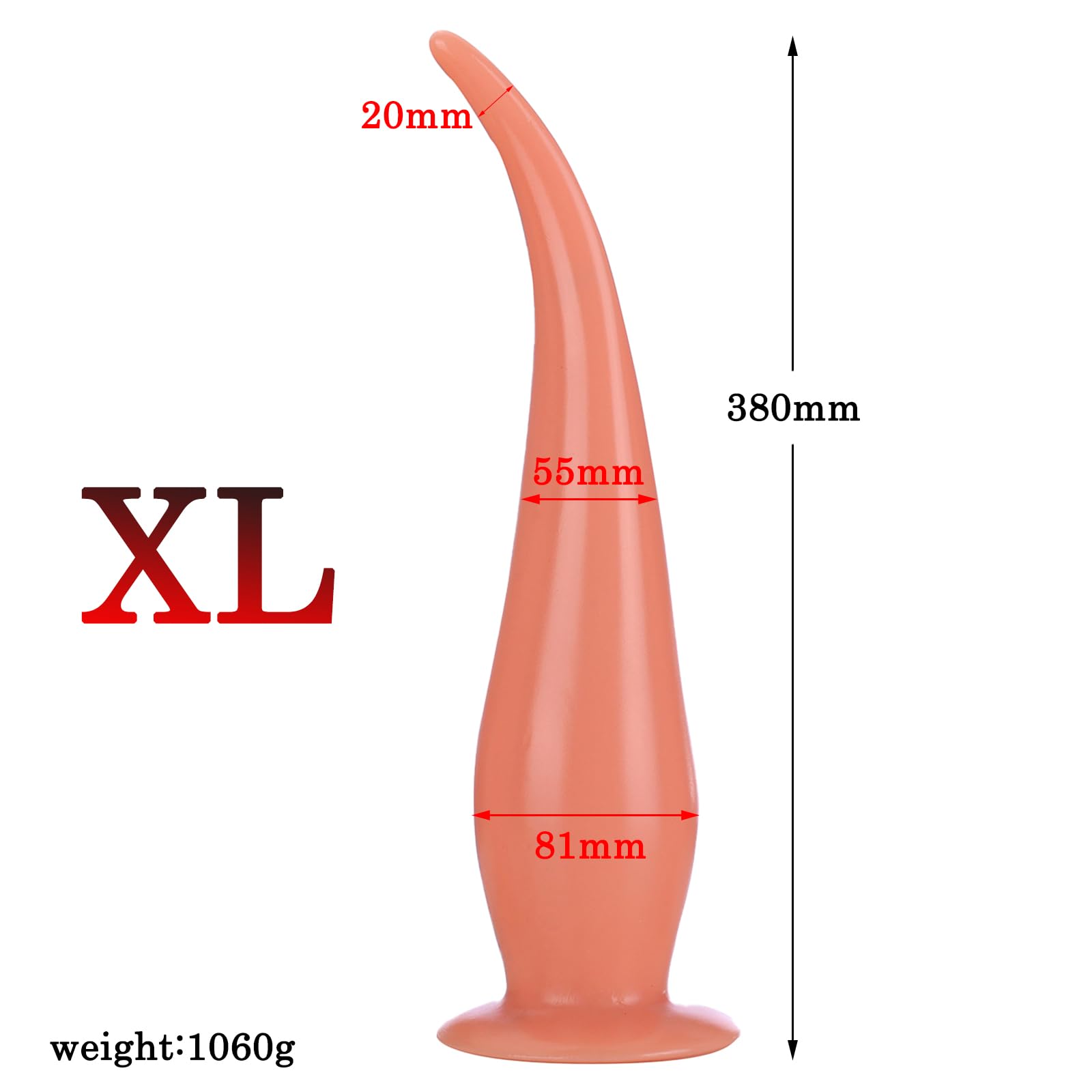 BDSMJOY Gigante dilatador analjuguetes eróticospara pareja sexuales Viene con una ventosa fuerte plug anal pour Femmes Hommes Plug Anales (XL)