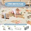 Alfombra Bebe Acolchada Plegable 120x180x1cm- Gimnasio Bebe - Manta De Juegos - Manta Actividades Impermeable Reversible - Tapete De Actividades - Gimnasio Infantil - Regalo Bebé #3