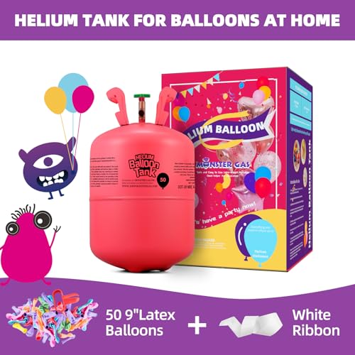 Monster Gas HELIUM-100-01 22L Helium Tank For Balloons At Home thumb #1