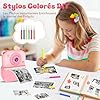 Dusefogo Appareil Photo Instantané Enfants,1440P Appareil Photo Numérique Enfant Caméra Vidéo avec Carte de 32GB Rouleaux de Papier d'impression Cadeau Garçons pour Garçons Filles de 3-12 Ans(Rose) #5