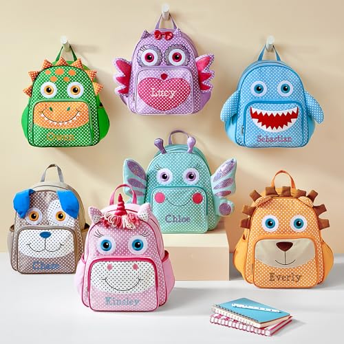 Let's Make Memories Kids Personalized Toddler Backpack for School - Custom Preschool Backpack - Back to School - Bookbag - Little Critter - Unicorn2