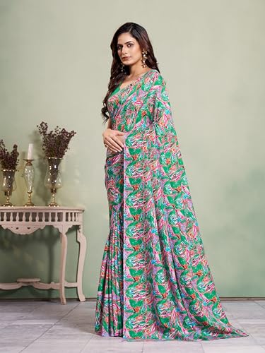 Image of Garden Vareli Art Silk Abstract Printed Saree