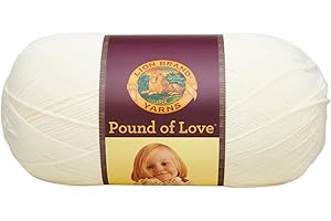 Lion Brand Pound of Love Yarn White: The Most Beloved Yarn for...