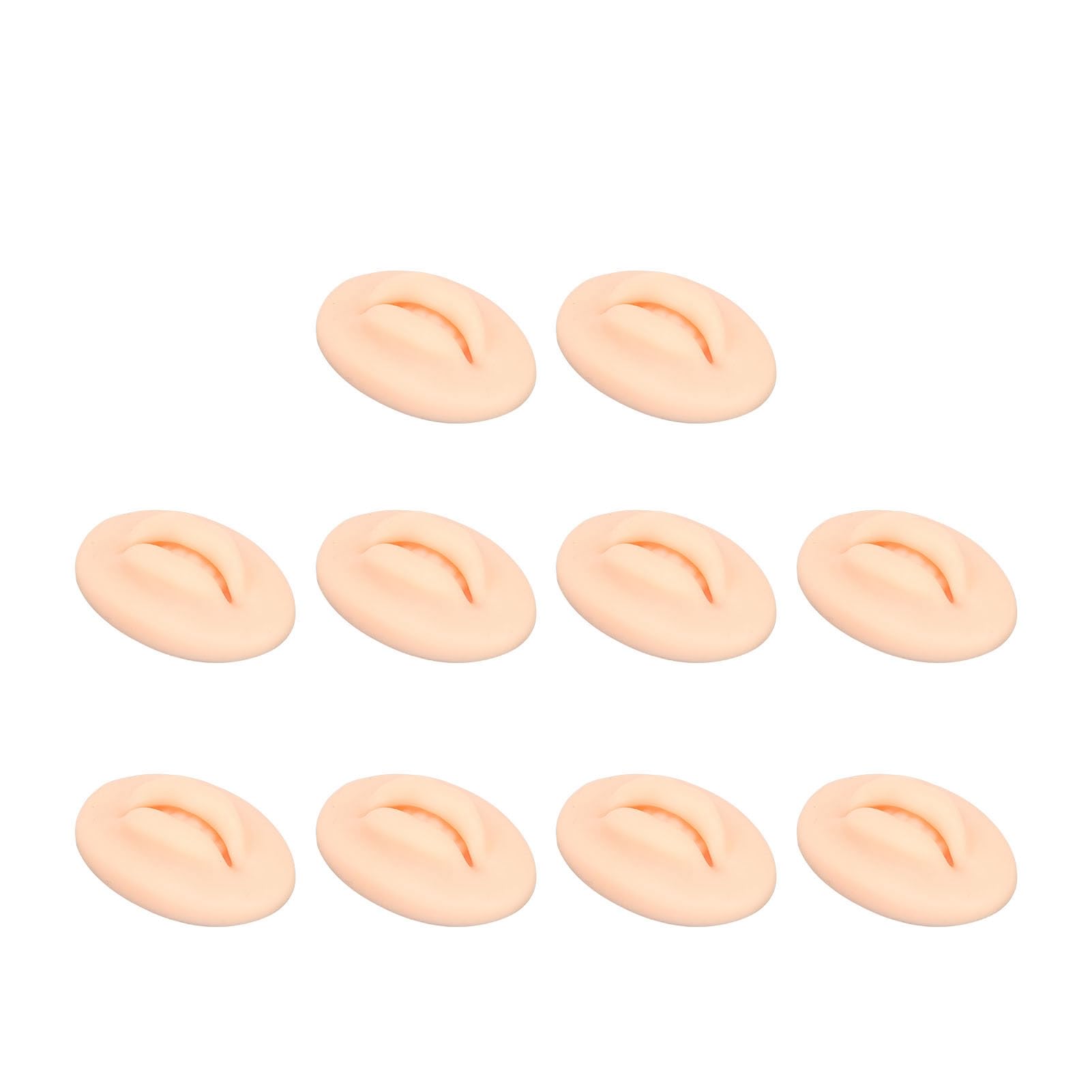 Lèvres d'entraînement en silicone compactes pour s'exercer au maquillage permanent en studio