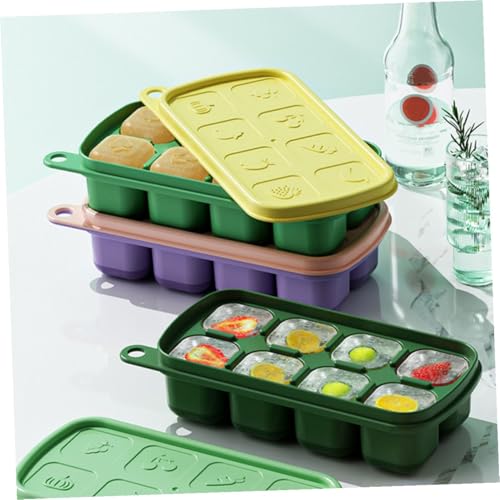 Cubeteras de plástico con tapa 3 piezas Toyvian miniatura 4