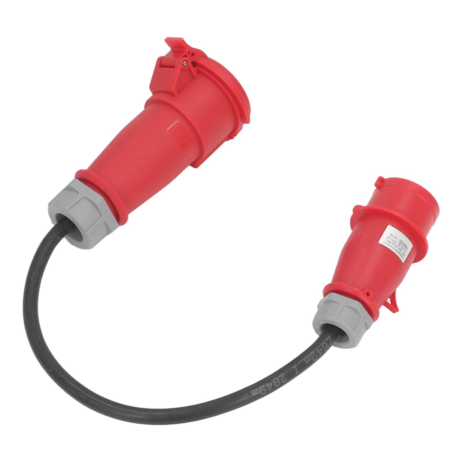 Adattatore CEE Ad Alta Corrente a 5 Pin Adattatore CEE 32A Femmina a 16A Maschio Impermeabile IP44 di Alimentazione per Cantieri Edili