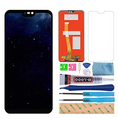 Pieza de Montaje de Reemplazo de Pantalla Digitalizador Táctil de Pantalla LCD para Huawei P20 Lite, con Herramientas, Protector de Pantalla