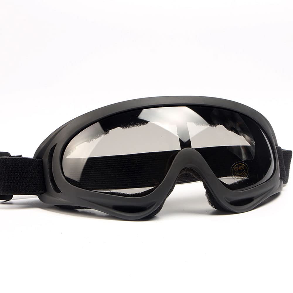 Wraparound Safety Goggles Impact Resistant Sealed Protective Work Glasses Over Spectacles for Construction Lab, Welding, Cycling, Grey
