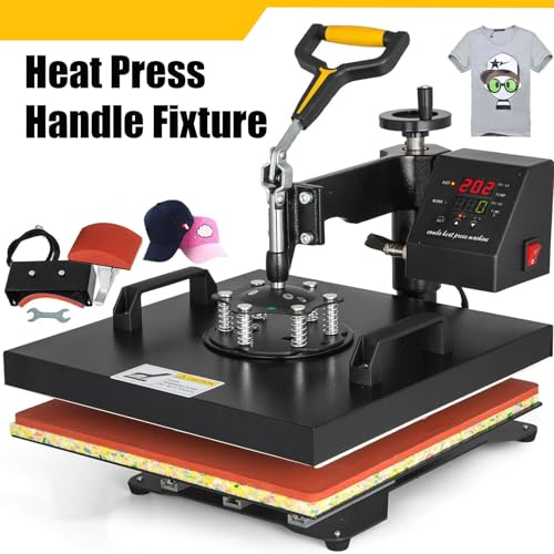 Image of Heat Press Handle Fixture, Heat Press Handle Clamp, 386kg Force Fixture for Heat Press Machine Thermal Transfer Sublimation Handle Putter 42mm