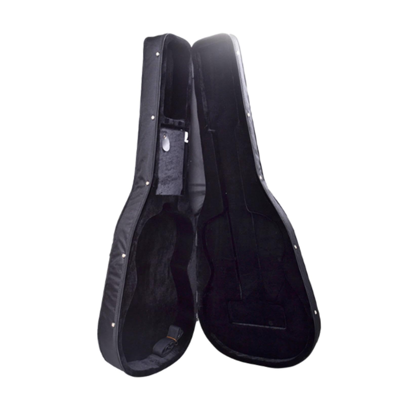 Estuche portátil Resistente con Detalles robustos y Elegantes. Ideal para guitarristas acústicos y Artistas de conciertos. Estuche rígido para bajo, Negro, 39 Pulgadas