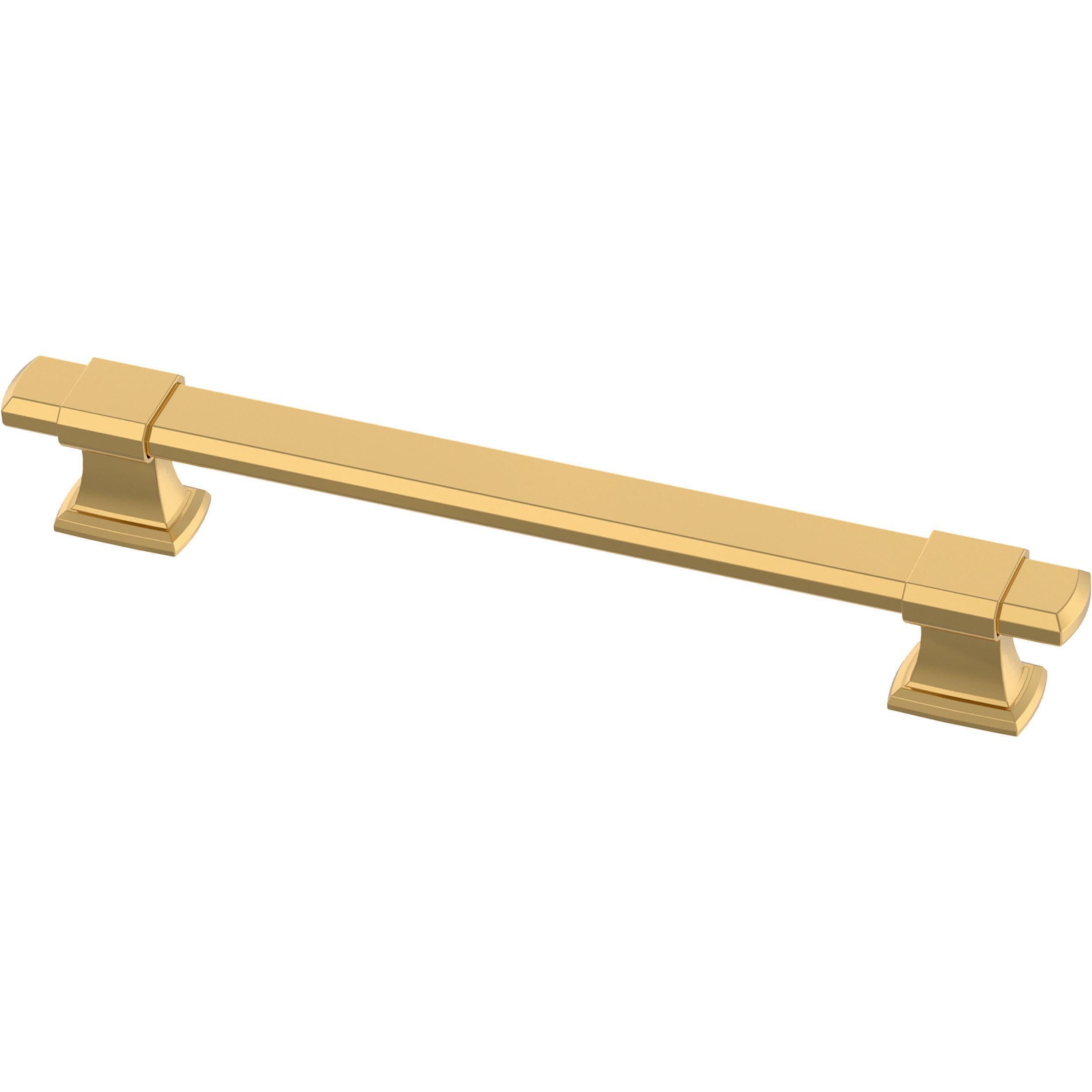 Franklin Brass Modern Gold Adjusta-Pull Chamfered Edge (5-Pack) Cabinet Handles 1-3/8" To 6-5/16" Hole To Hole Kitchen Cabinet Pulls Drawer Handles Cabinet Hardware Dresser Drawer Pulls P49107-117-B