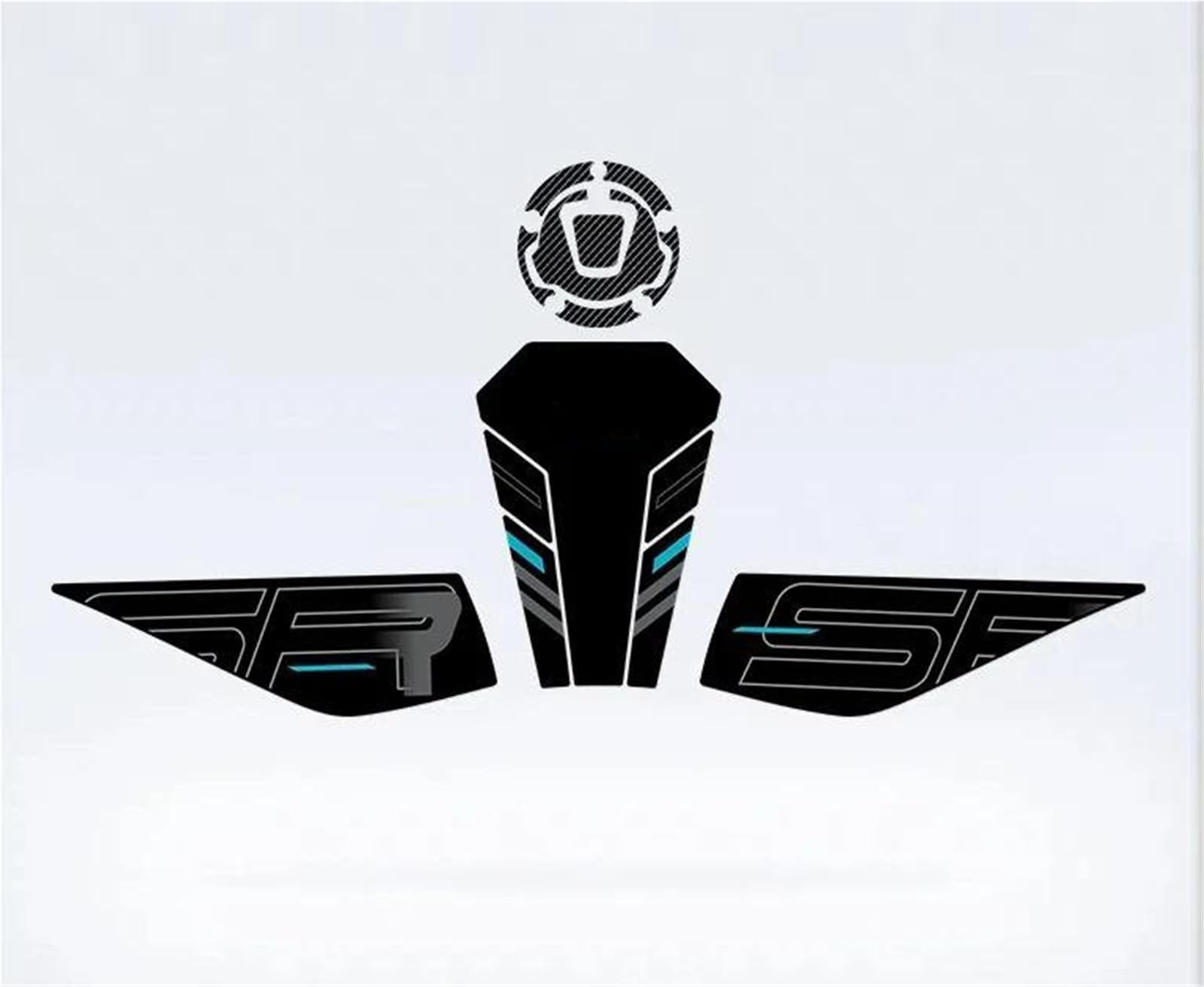 Dtsgcx Color7 For Cfmoto 675Sr-R 2024 Motorcycle Fuel Tank Kit Sticker Protector Traction Pad Decals Frosted(Color7)