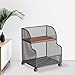 Llazsybz Under Desk Utility Cart Storage Basket with Wheels Organizer Mobile Rolling Cart for Living Room