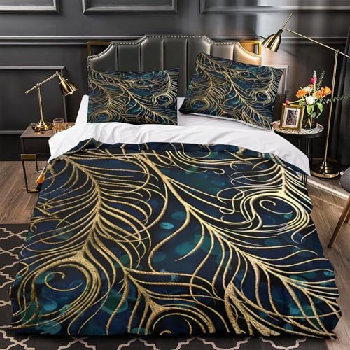 Parure de lit style japonais 260x220 de qualité supérieure avec impression 3D durable - 2