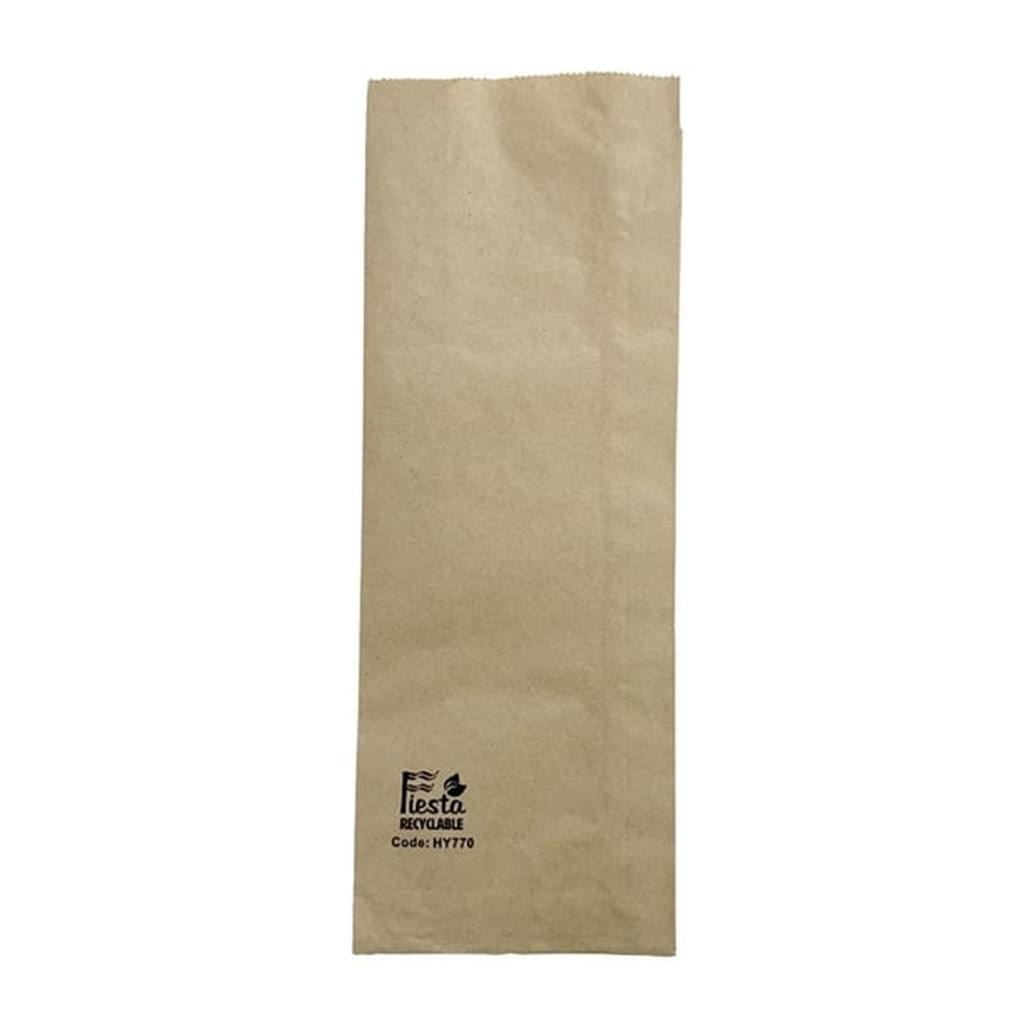Fiesta Recyclable Baguette-Panini Paper Bag, 300x110x60 mm, Pack 1000
