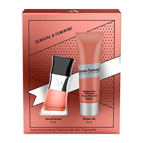 bruno banani Geschenkpackung MAGNETIC Woman Eau de Parfum 30ml + Duschgel 50ml – Ansicht 2