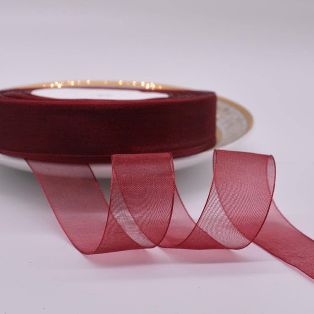Ribbons For Gift Wrapping Ribbon For Fabric Satin Ribbons 22 M / 1 Rolka 2 Cm Szeroki Przezroczysty Śnieg Prezent Pakowanie Jedwabiu Z Boże Narodzenie Wstążka Kapelusz Dekoracyjny Wstążka Słomiany Kap