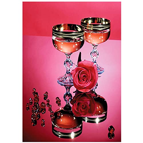 Kit Bricolage Strass Fleurs Rouges, le Cadeau Créatif Idéal