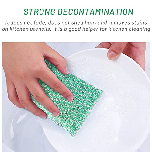 Image of (68 Pack) Kheoxusa Individually Wrapped Sponges,Sponges Individually Wrapped, Individually Wrapped Kitchen Sponges for Home Kitchen Scrub Dish Dishes Dishwashing Cleaning Non Scratch Sink Bulk (Green)