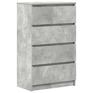 vidaXL Aparador de Madera contrachapada Gris hormigón 60x35x98,5 cm