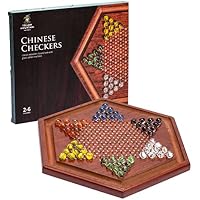 Yellow Mountain Imports Juego de Damas Chinas Halma de Madera