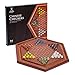 Yellow Mountain Imports 13.6-Inch Wooden Chinese Checkers Board Game Set with Colorful Glass Marbles