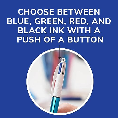 BIC 4-Color Retractable Ballpoint Pen, 1.0 mm Medium Point, 1-Count - image 7