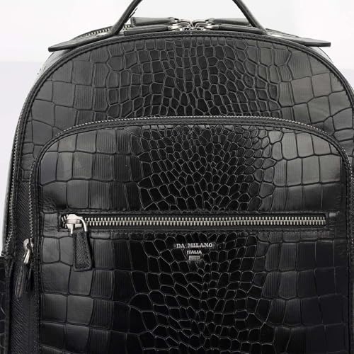 Image of Da Milano Premium Leather Backpack for Men - Fits Upto 14 inch Laptop (RCB-10002C)