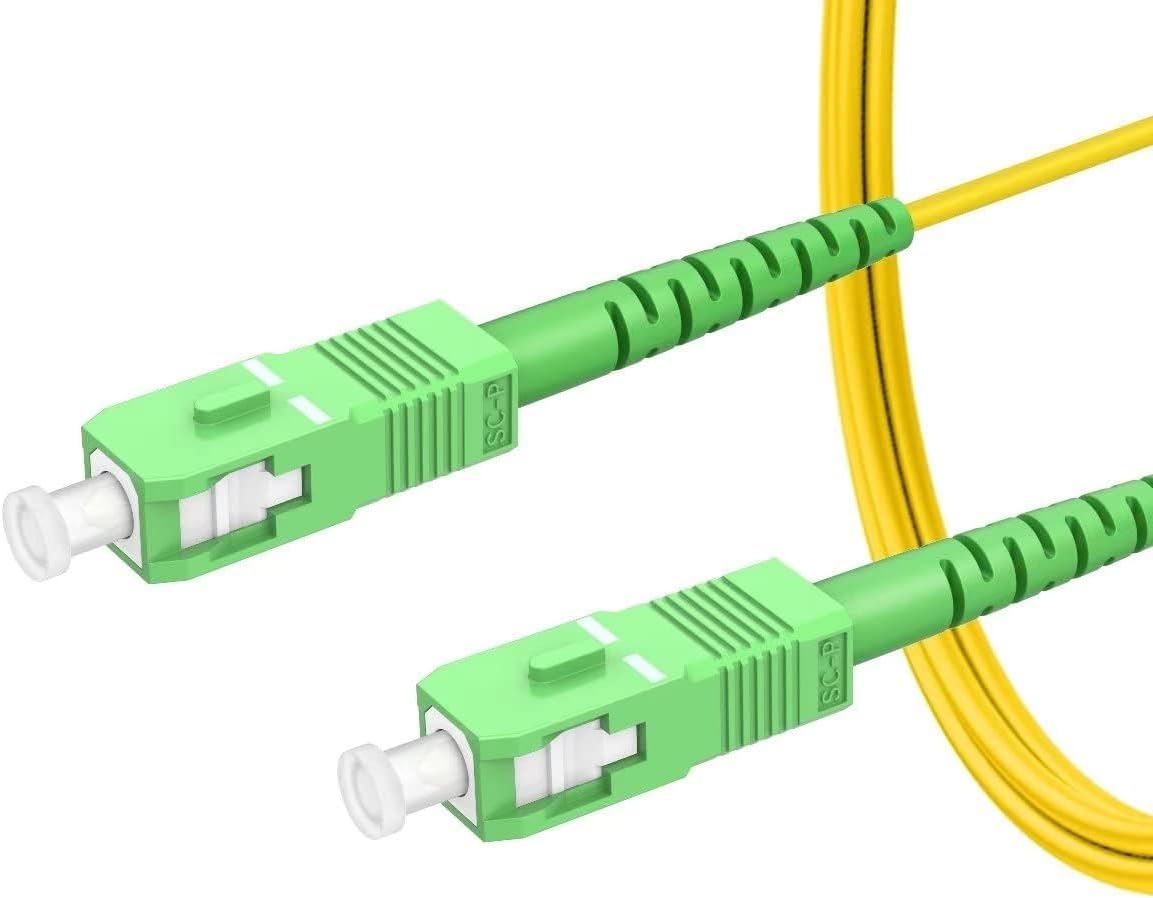 SC APC to SC APC Simplex Single Mode PVC Fiber Optic Patch Cable (15)
