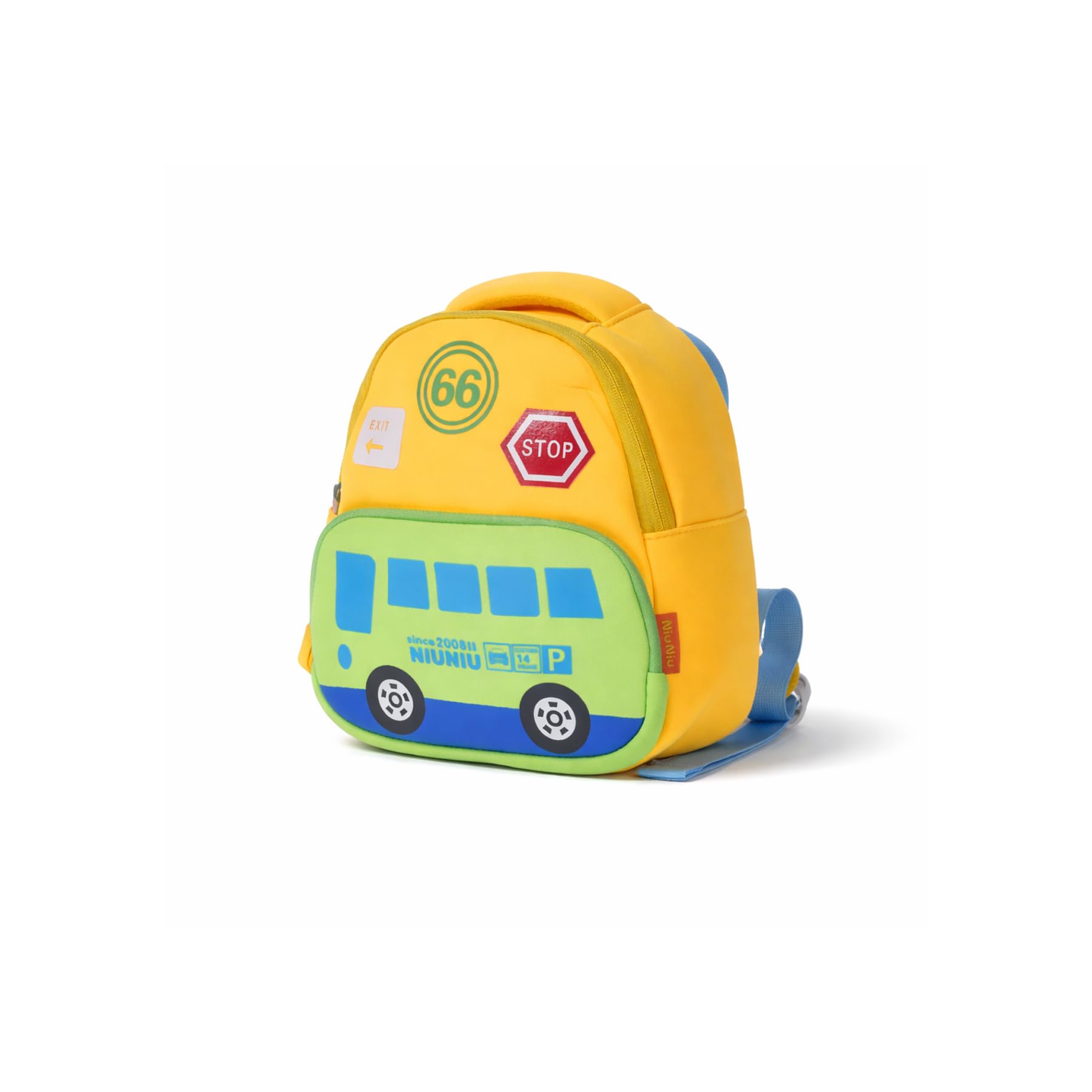 wishkey Bus Print Mini Lightweight Backpack for Pre-Schoolers, Play School & Nursery, Picnic & Travel, 1-4 Years (Pack of 1)-picture-12