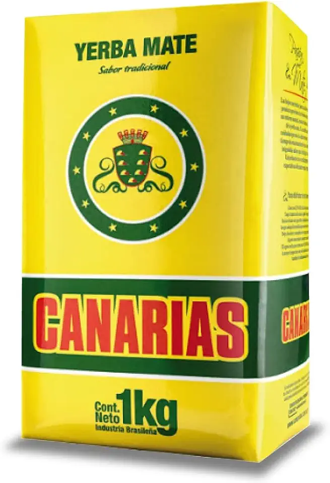 Erva-Mate Tradicional Canarias 500G, Erva Mate Tradicional Padrão Uruguaio Para Chimarrão, Amarelo, Autenticidade Revitalizante Do Uruguai, O Mate Do Meu País, Tradição Sustentável Desde 1920