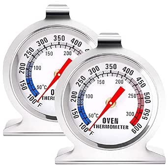 Anvin Large Dial Oven Thermometer Durable Steel Pack of 2