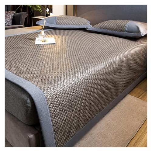 Alfombrillas de bambú de verano de 3 piezas y fundas de almohada
