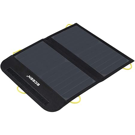 ECEEN Solar Charger Foldable Solar Panel Charge for iPhones, Smartphones, Tablets, GPS Units, Speakers, Gopro Cameras, and Other Devices (13W with Net Pocket)